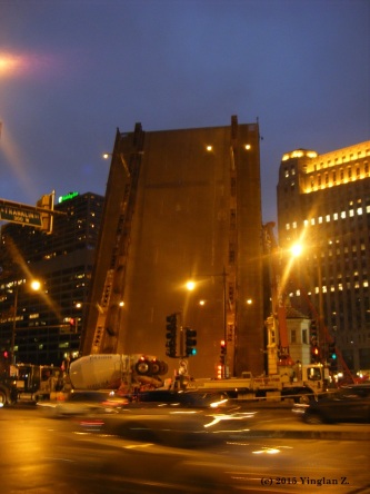 Night Traffic in Chicago