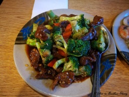 Broccoli fried beef in West Yellowstone, MT